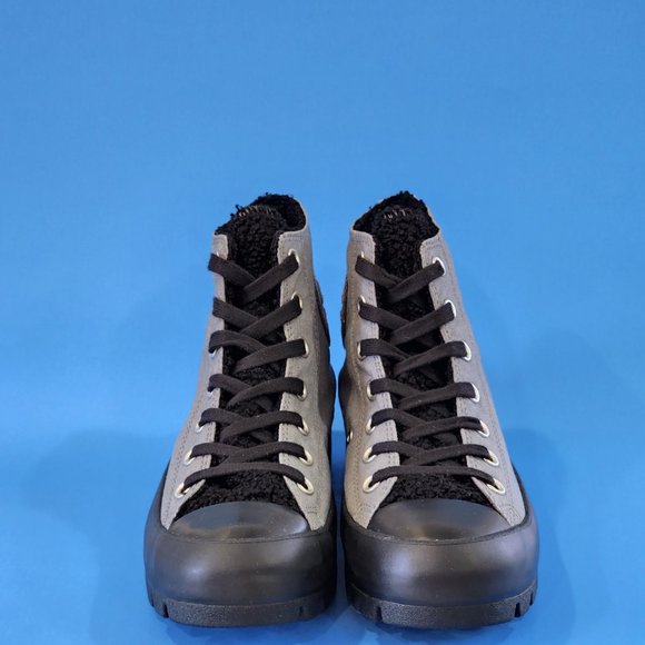 Converse CTAS Hi Lugged Winter Mason Gray Women's Platform Sneakers 573066C NWT - Picture 6 of 6